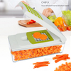 CHEFLY Mandoline Vegetable Chopper Onion Slicer Dicer French Fry Cutter with Food Container 3 Blades